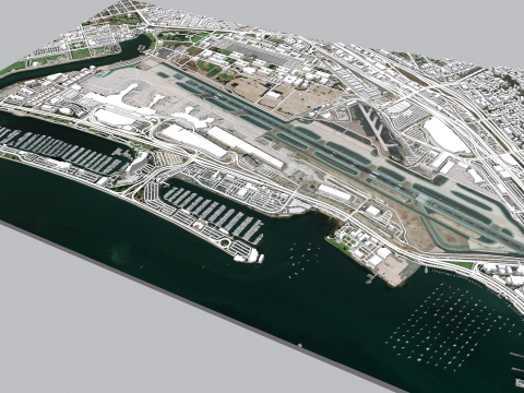 San Diego International Airport California United States Modelo 3D