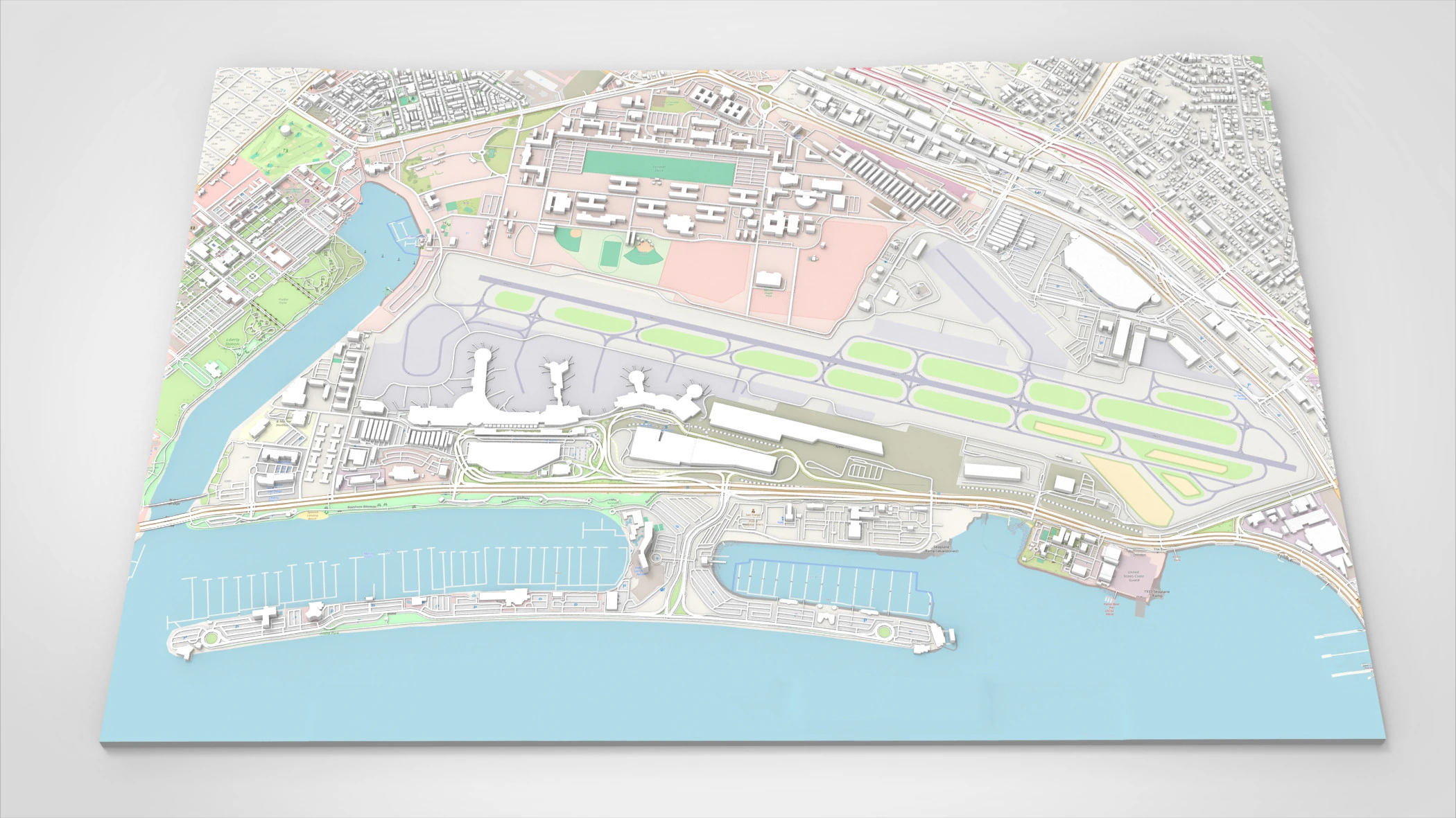 Longchamp racecourse Paris France 3D Model .c4d .max .obj .3ds .fbx .stl .blend