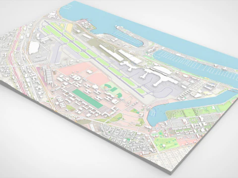 Longchamp racecourse Paris France 3D Model