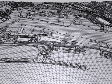 Longchamp racecourse Paris France 3D Model