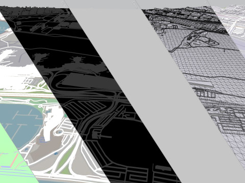 Longchamp racecourse Paris France 3D Model