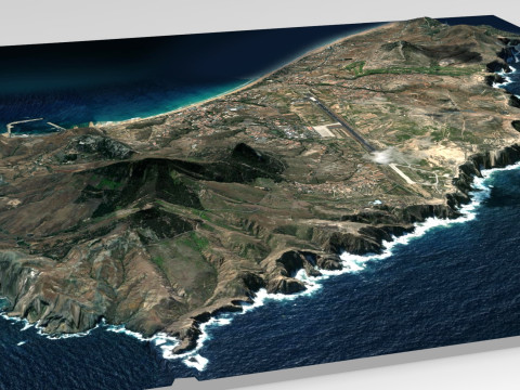 Island Porto Santo Portugal 3D-Modell