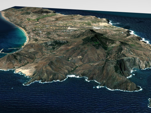 Island Porto Santo Portugal Modelo 3D