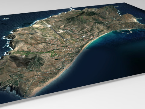 Island Porto Santo Portugal Modelo 3D