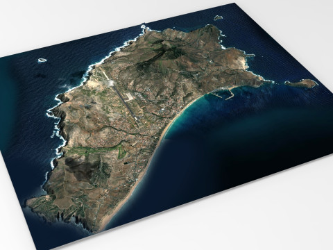 Island Porto Santo Portugal Modelo 3D