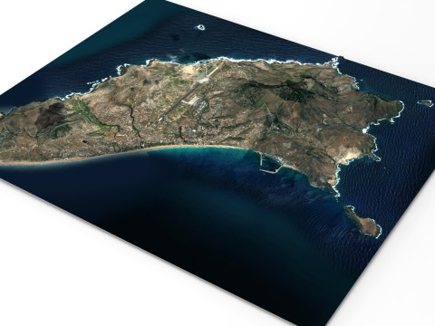 Island Porto Santo Portugal Modelo 3D