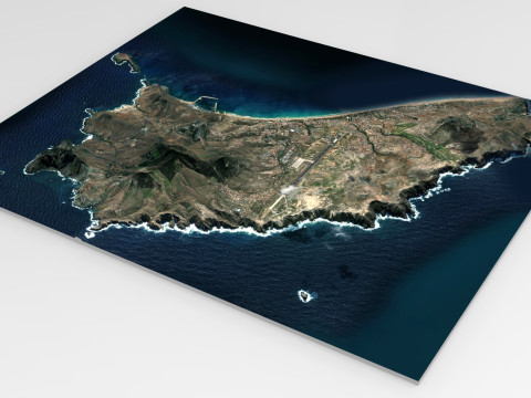 Island Porto Santo Portugal Modelo 3D