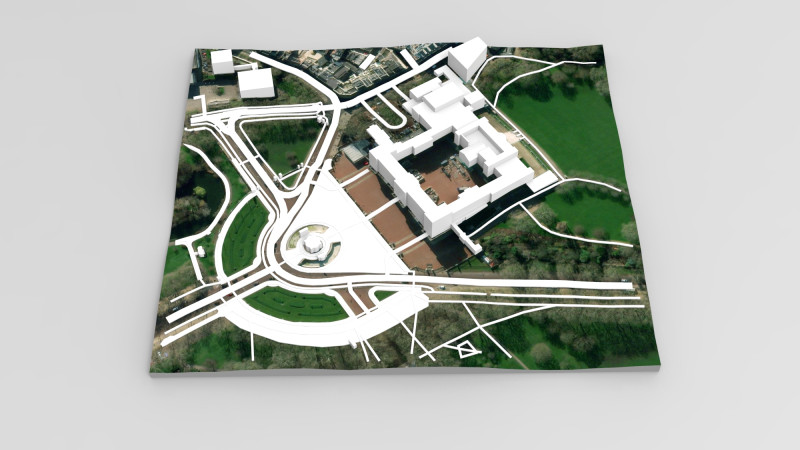 Buckingham Palace London United Kingdom Modello 3D .c4d .max .obj .3ds .fbx .stl .blend