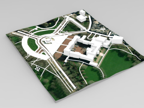 Buckingham Palace London United Kingdom Modello 3D