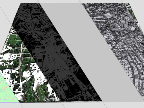 Cityscape Cambridge United Kingdom 3D Модель