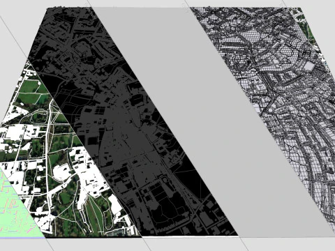 Cityscape Cambridge United Kingdom 3D Model