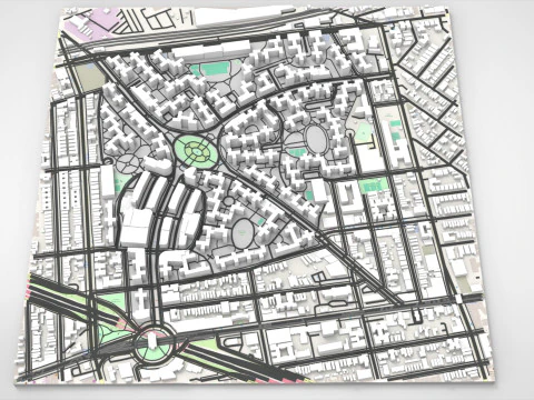 Parkchester community East Bronx New York City 3D Model