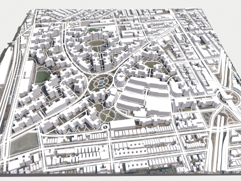 Parkchester community East Bronx New York City 3D Model