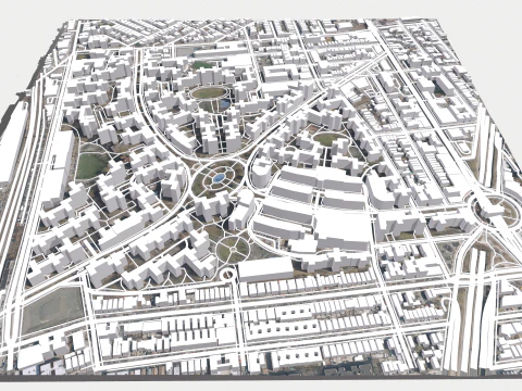 Parkchester community East Bronx New York City 3D Model