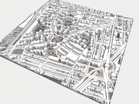 Parkchester community East Bronx New York City 3D Model