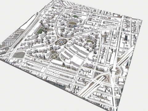 Parkchester community East Bronx New York City 3D Model
