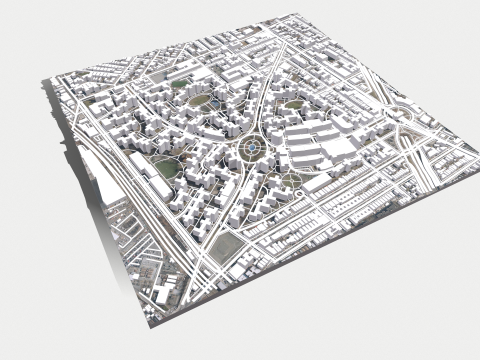 Parkchester community East Bronx New York City 3D Model