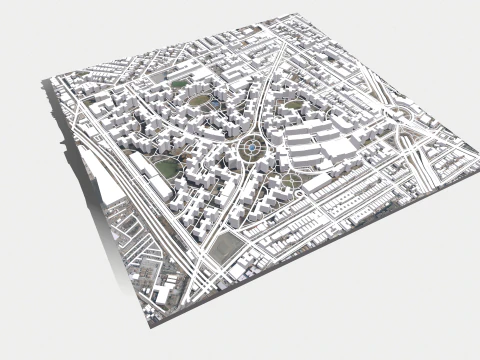 Parkchester community East Bronx New York City 3D Model