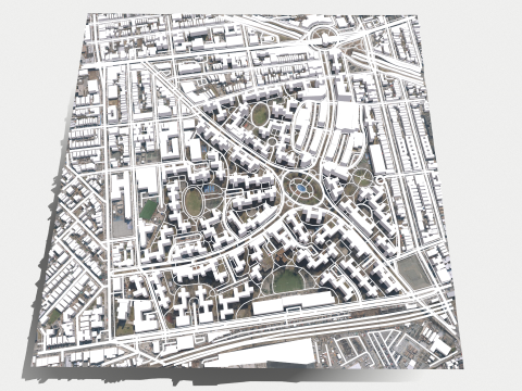 Parkchester community East Bronx New York City 3D Model