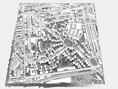 Parkchester community East Bronx New York City 3D Model