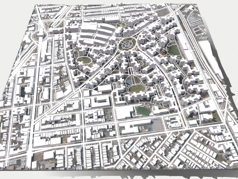 Parkchester community East Bronx New York City 3D Model