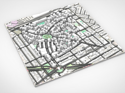 Parkchester community East Bronx New York City 3D Model