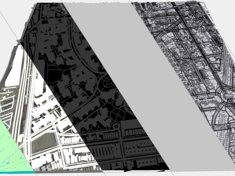 Parkchester community East Bronx New York City 3D Model