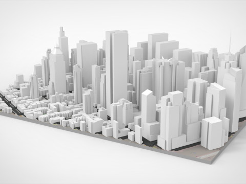 Broadway New York State United States Modello 3D