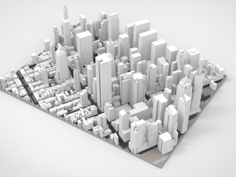 Broadway New York State United States Modello 3D