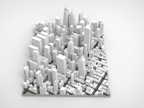 Broadway New York State United States Modello 3D
