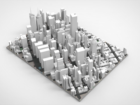 Broadway New York State United States Modello 3D