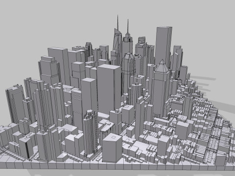 Broadway New York State United States Modello 3D
