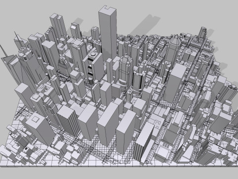 Broadway New York State United States Modello 3D