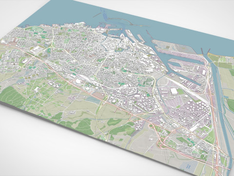 Cityscape Livorno Italy 3D Model