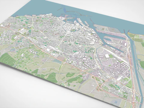Cityscape Livorno Italy 3D Model