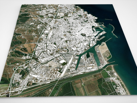 Cityscape Livorno Italy 3D Model