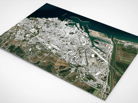 Cityscape Livorno Italy 3D Model