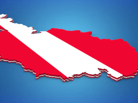 オーストリアの3D地図 3Dモデル