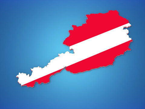 Austria 3D Map 3D Модель