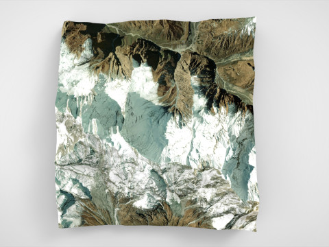 Mountain landscape Machapuchare Himalayas Nepal 3D Model