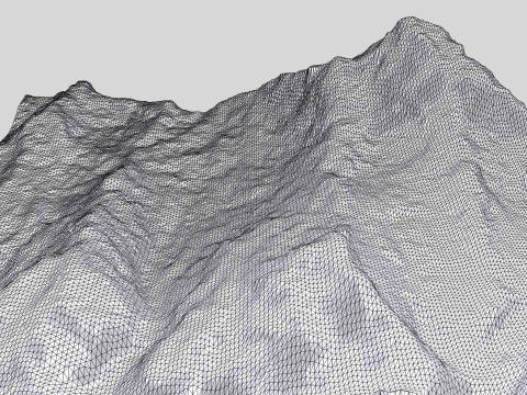 Mountain landscape Machapuchare Himalayas Nepal 3D Model