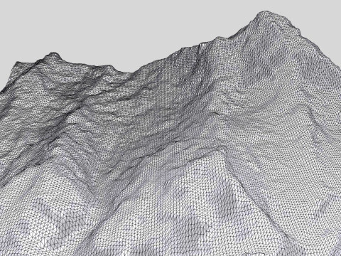 Mountain landscape Machapuchare Himalayas Nepal 3D Model