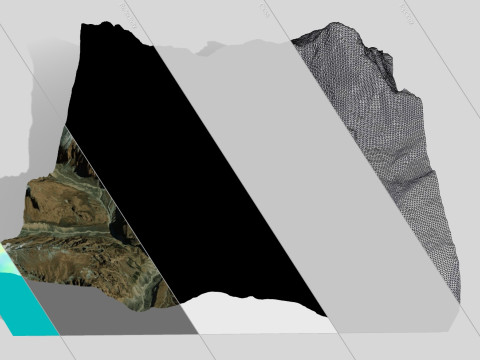 Mountain landscape Machapuchare Himalayas Nepal 3D Model