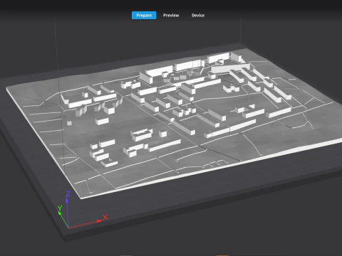 Paysage urbain Toretsk Ukraine Modèle 3D