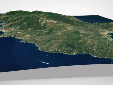 Island Giglio Italy 3D Model
