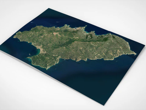 Island Giglio Italy 3D Model