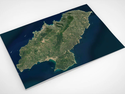 Island Giglio Italy 3D Model