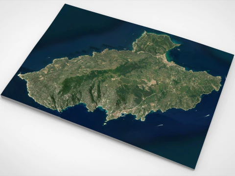 Island Giglio Italy 3D Model