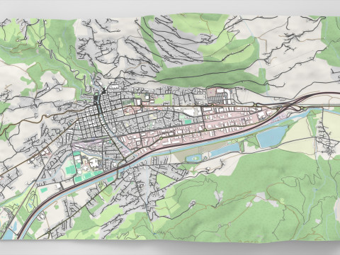 Cityscape Sallanches France 3D Модель