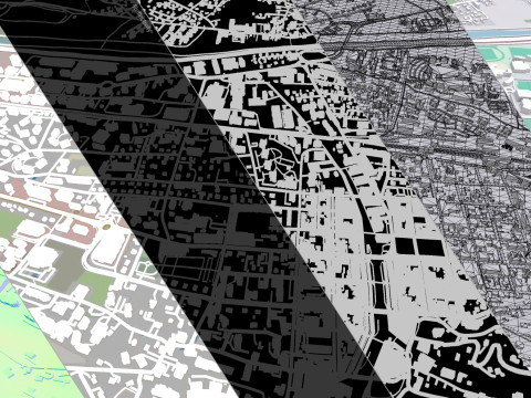 Cityscape Sallanches France 3D Модель
